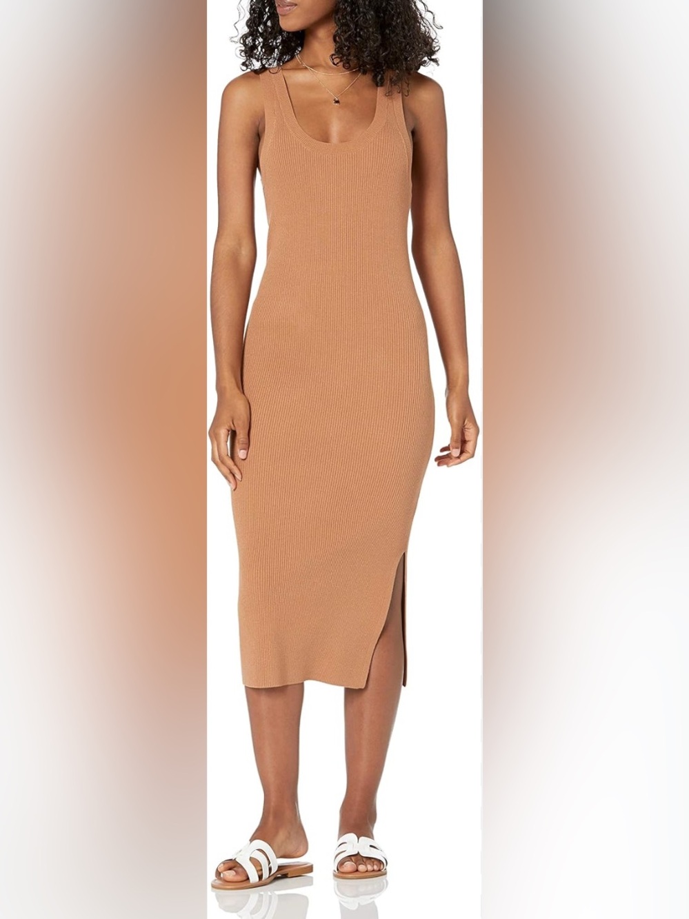 The Drop Women's Yasmin Side-Slit Midi Sweater Tank Dress - Picture 2 of 8